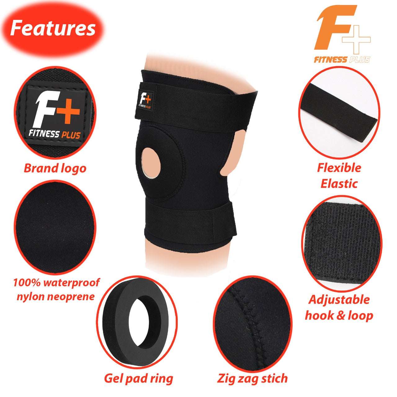 Knee Pair Flexible Pain Relief Support Brace