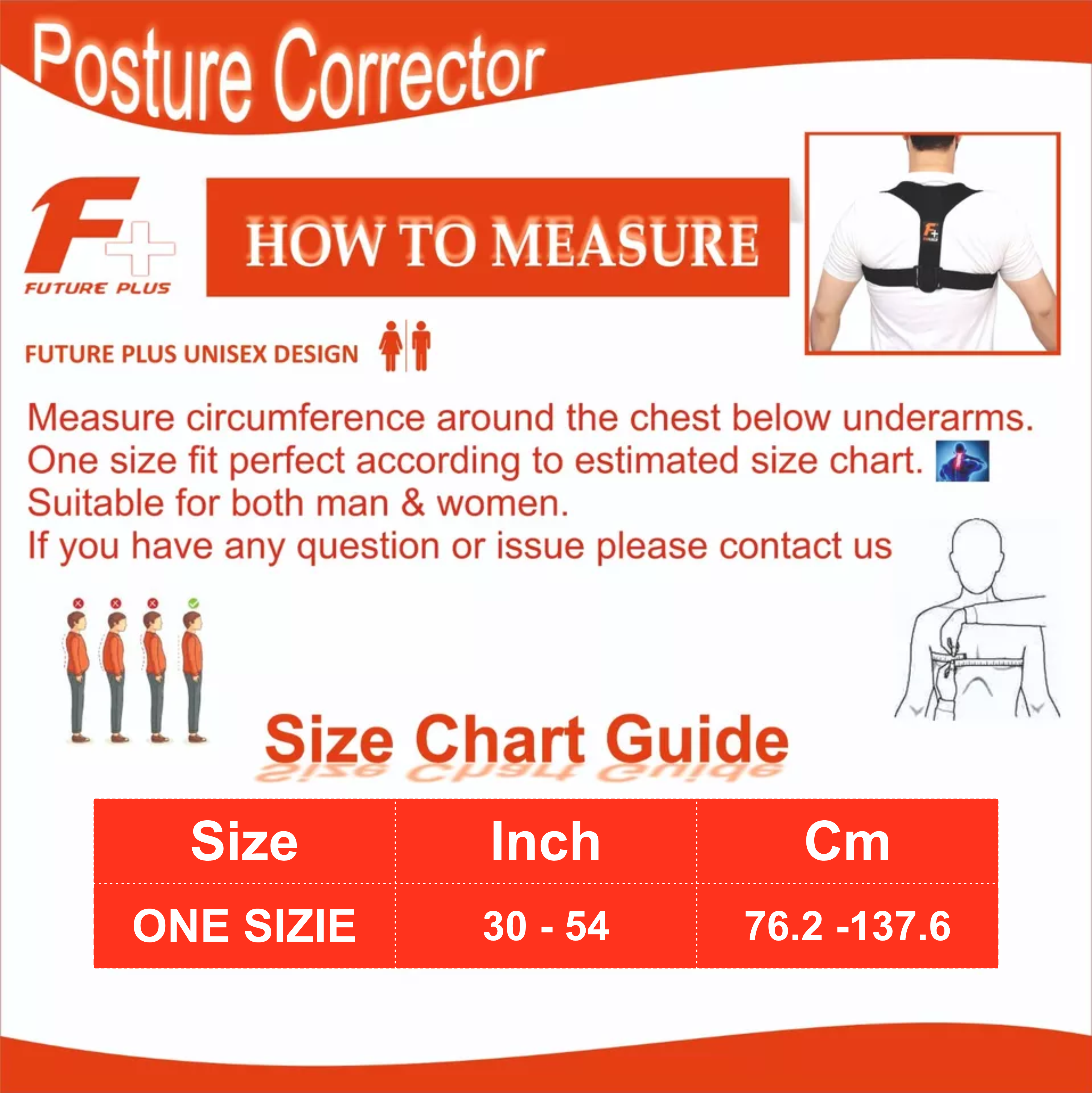 Posture Corrector Belt in Pakistan – Fitness Plus Back Shoulder Support for Men & Women | Relieves Back & Pain"
