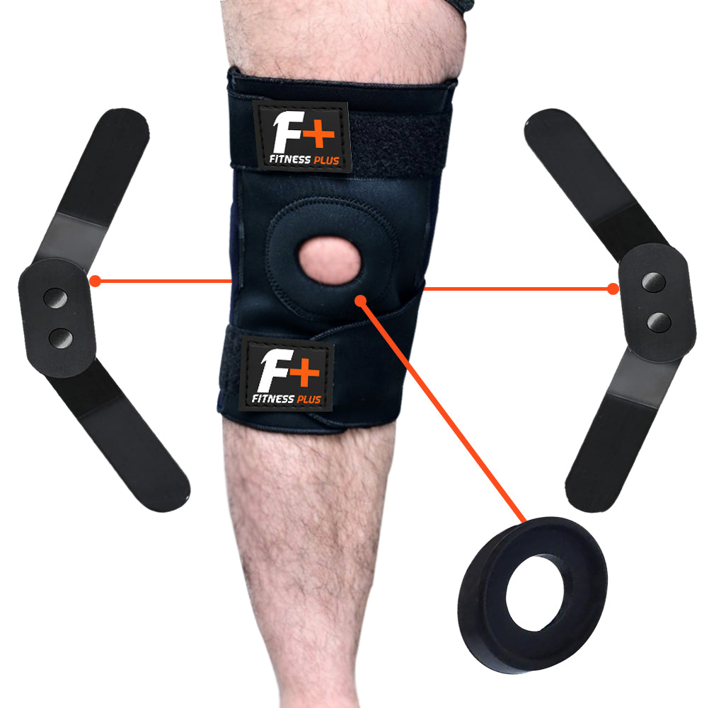 “Felixebl Knee Support Brace with Dual Side‑Clip Stabilizers – Heavy‑Duty Adjustable Knee Sleeve for