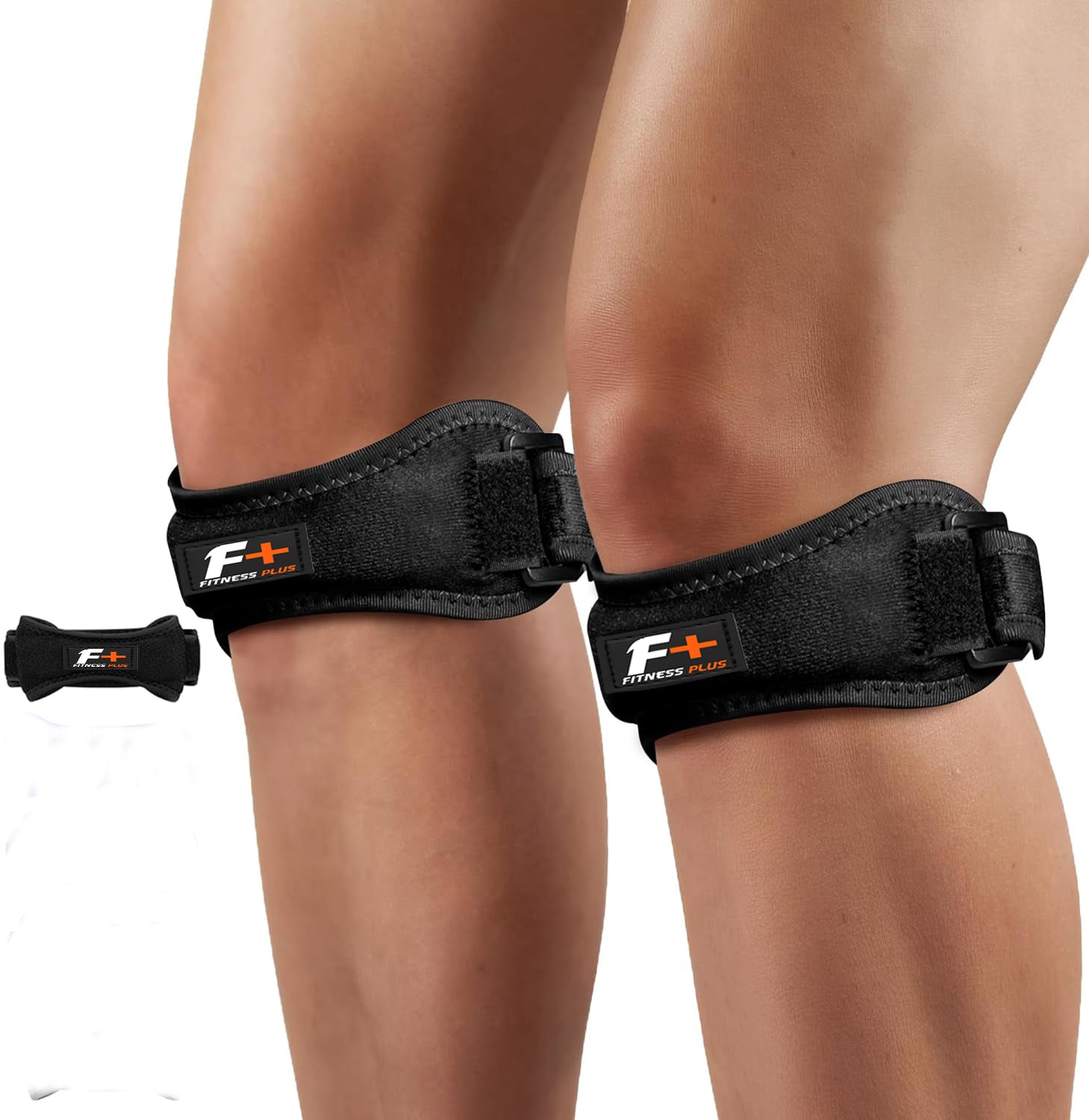 “Adjustable Tennis Knee Sports Brace – Unisex Patella Support Sleeve with Dual Velcro Straps and Side