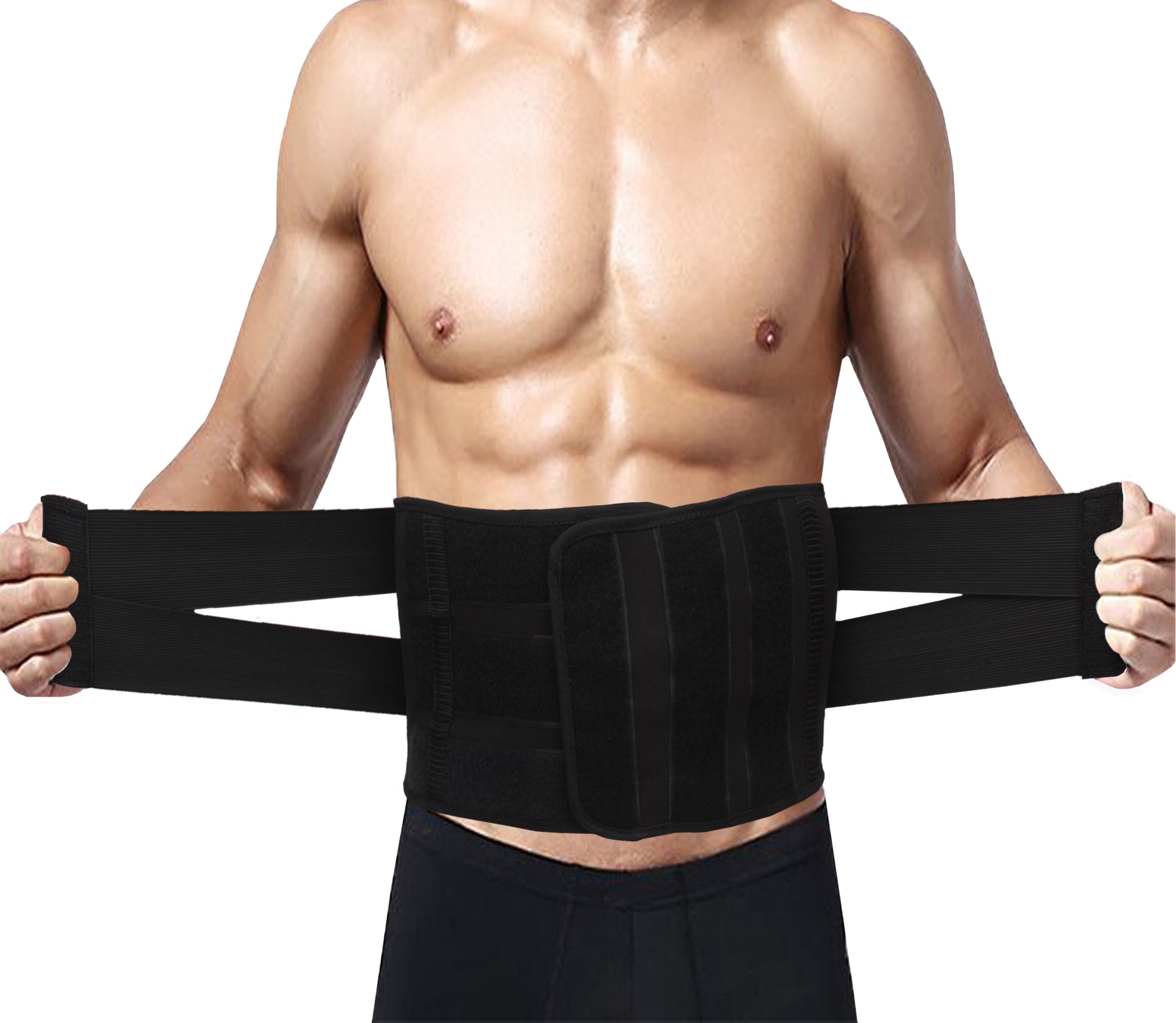 Fitness Plus Back Support Belt – Lumbo Sacral Belt For Back Pain, Made With 100% Nylon 4mm Neoprene