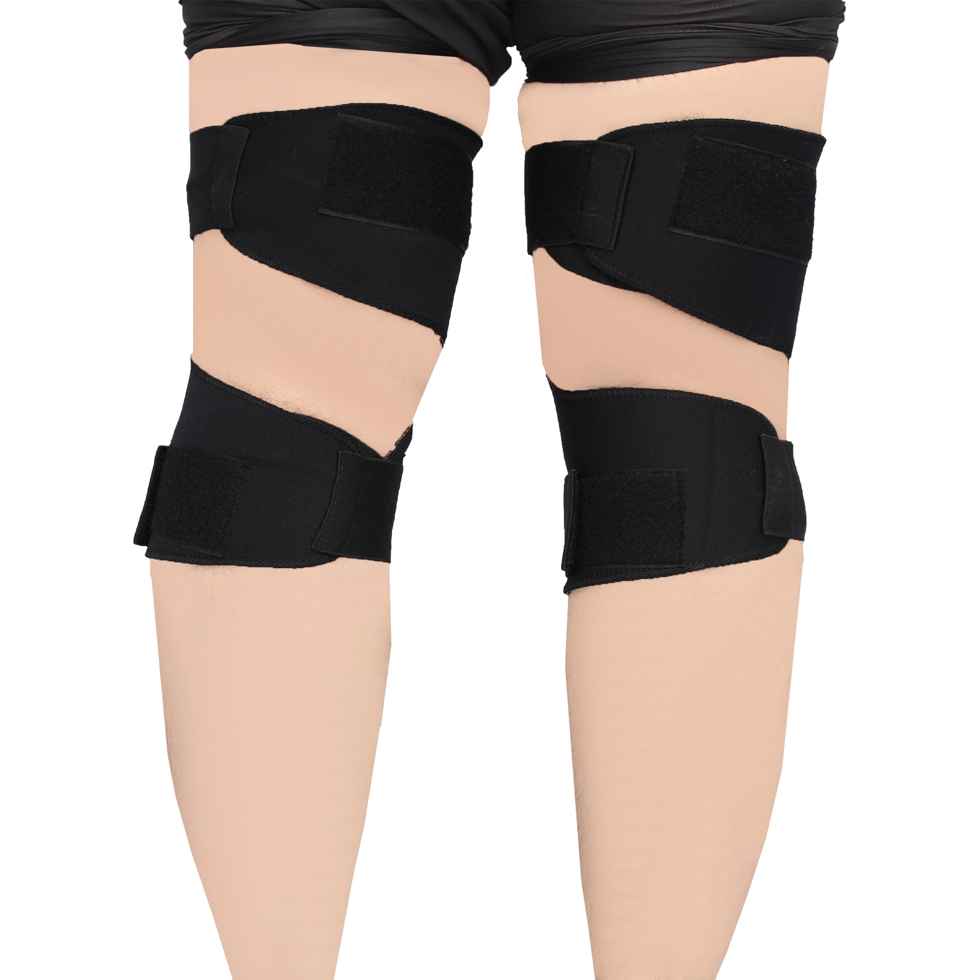 “Pair of Flexible Knee Pain Relief Support Braces – Lightweight Compression Sleeves with Dual Side