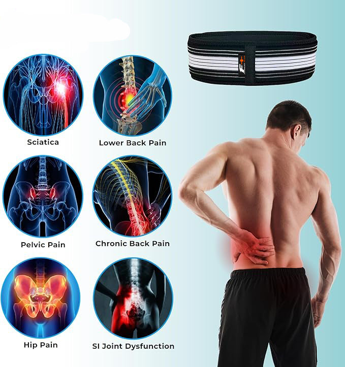 Fitness Plus Sciatica Pain Relief Belt - For Lower Back Pain & Sciatica Problem