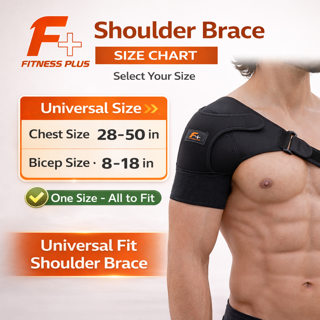 “Fitness Plus Shoulder Support Brace – For Shoulder Muscle Iunjury Recovery