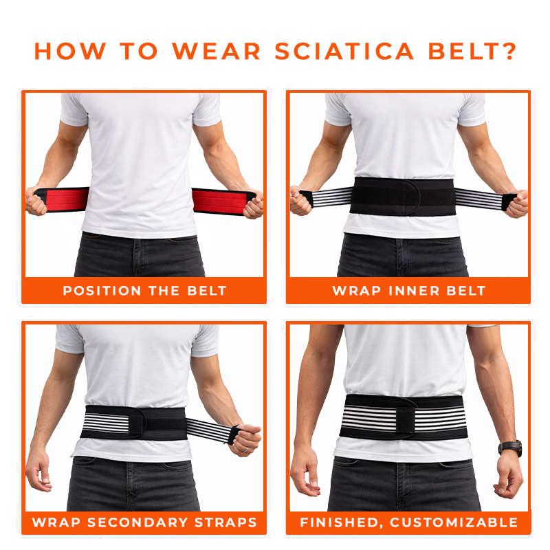 Fitness Plus Sciatica Pain Relief Belt - For Lower Back Pain & Sciatica Problem