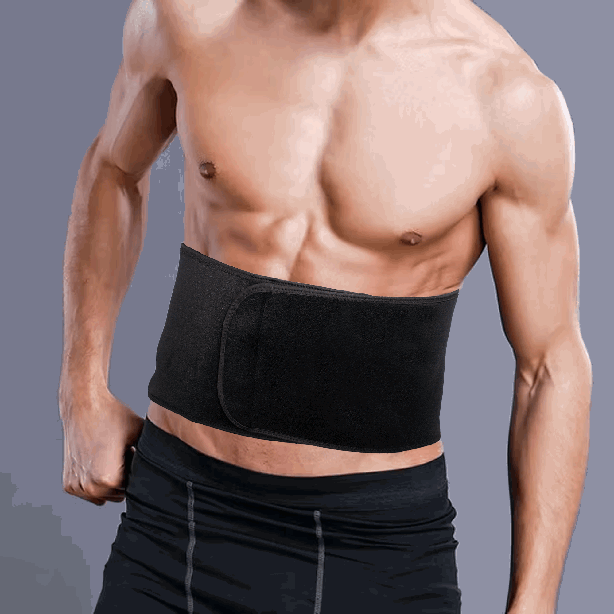 Premium Waist Trimmer and Sweat Belt for Weight Loss & Core SupportMen And Women – Adjustable Slimming Belt for
