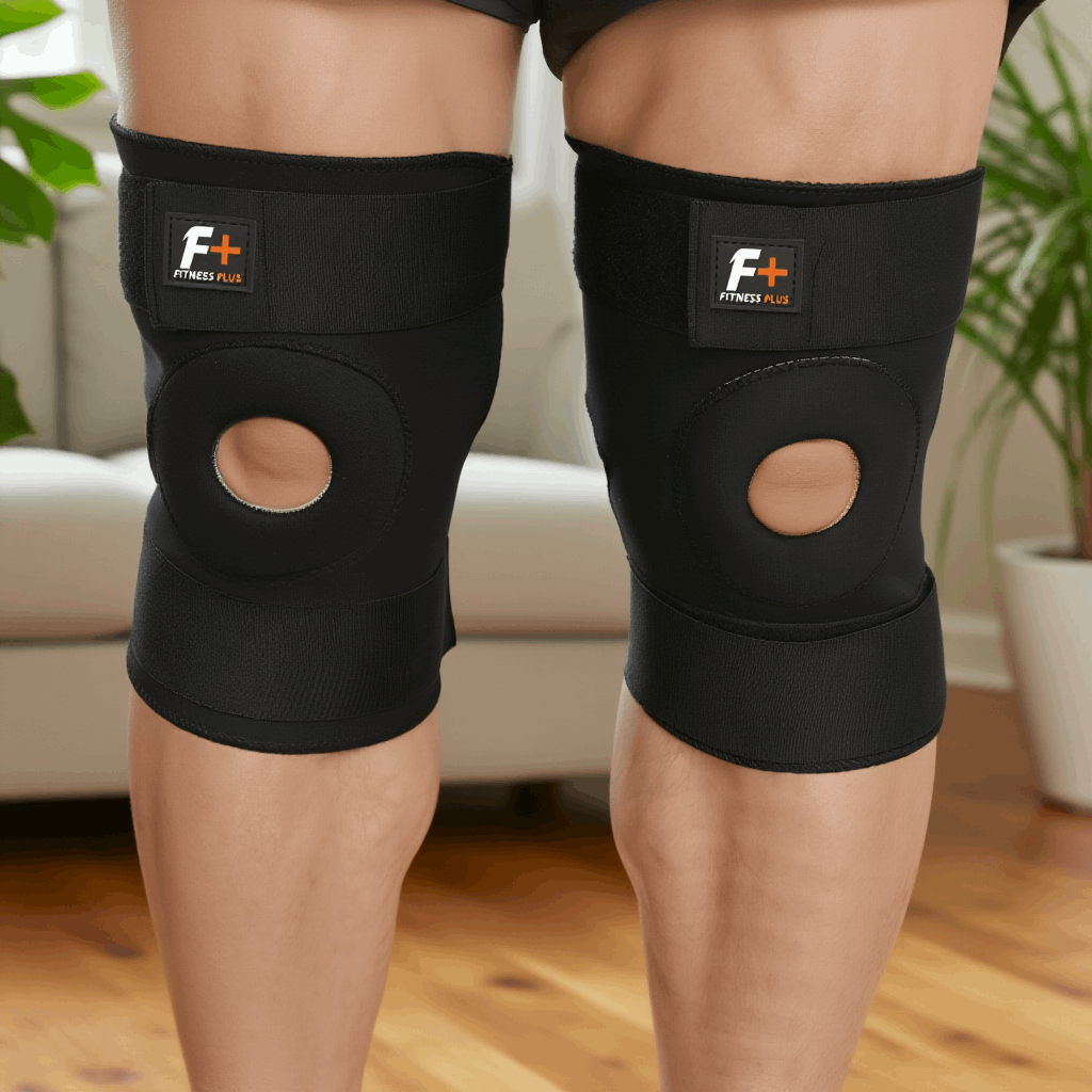 Flexible Knee Support Brace  – Heavy Duty Adjustable Neoprene Brace with Dual Springs