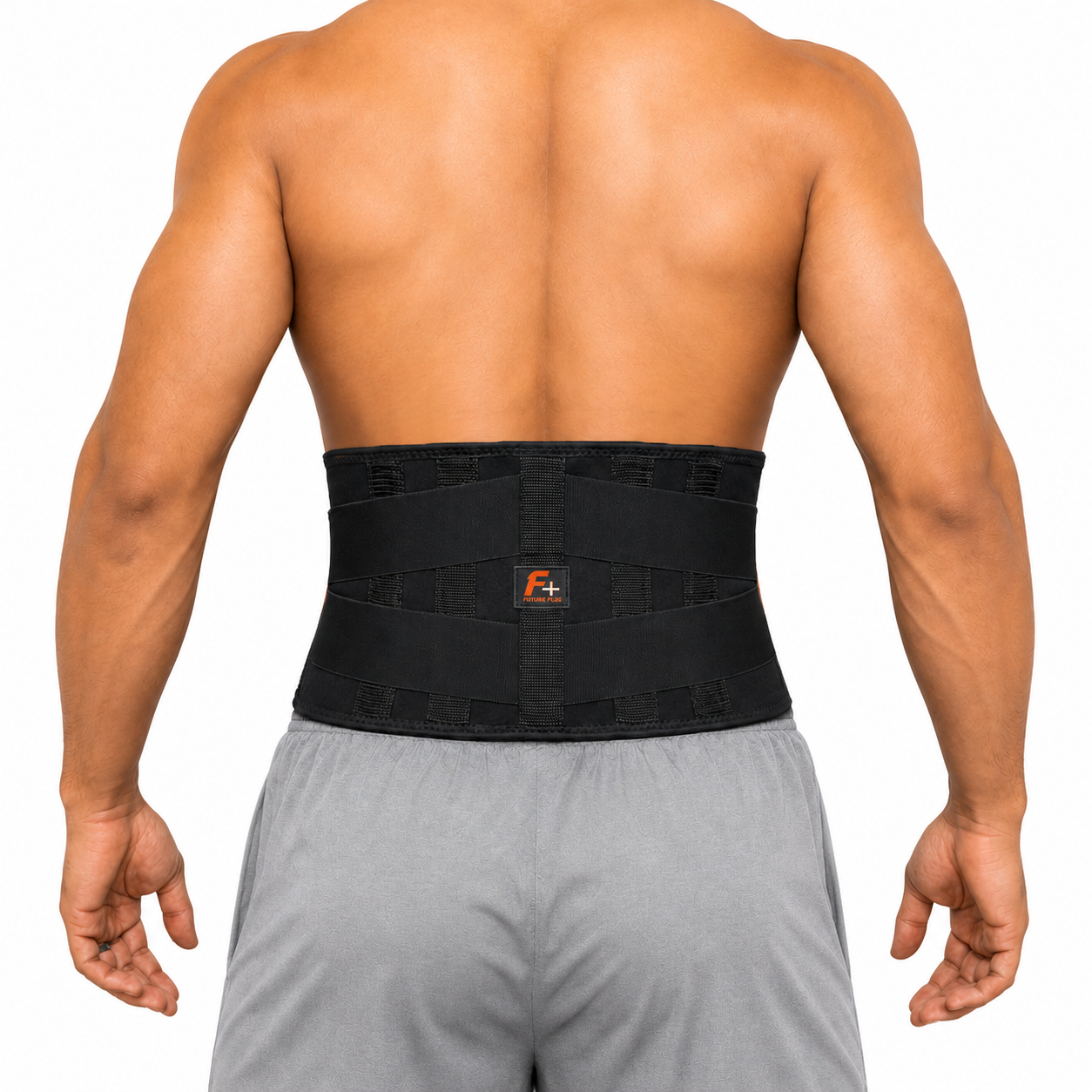 Fitness Plus Back Support Belt  – Lumbo Sacral Belt For Back Pain, Made With 100% Nylon 4mm Neoprene