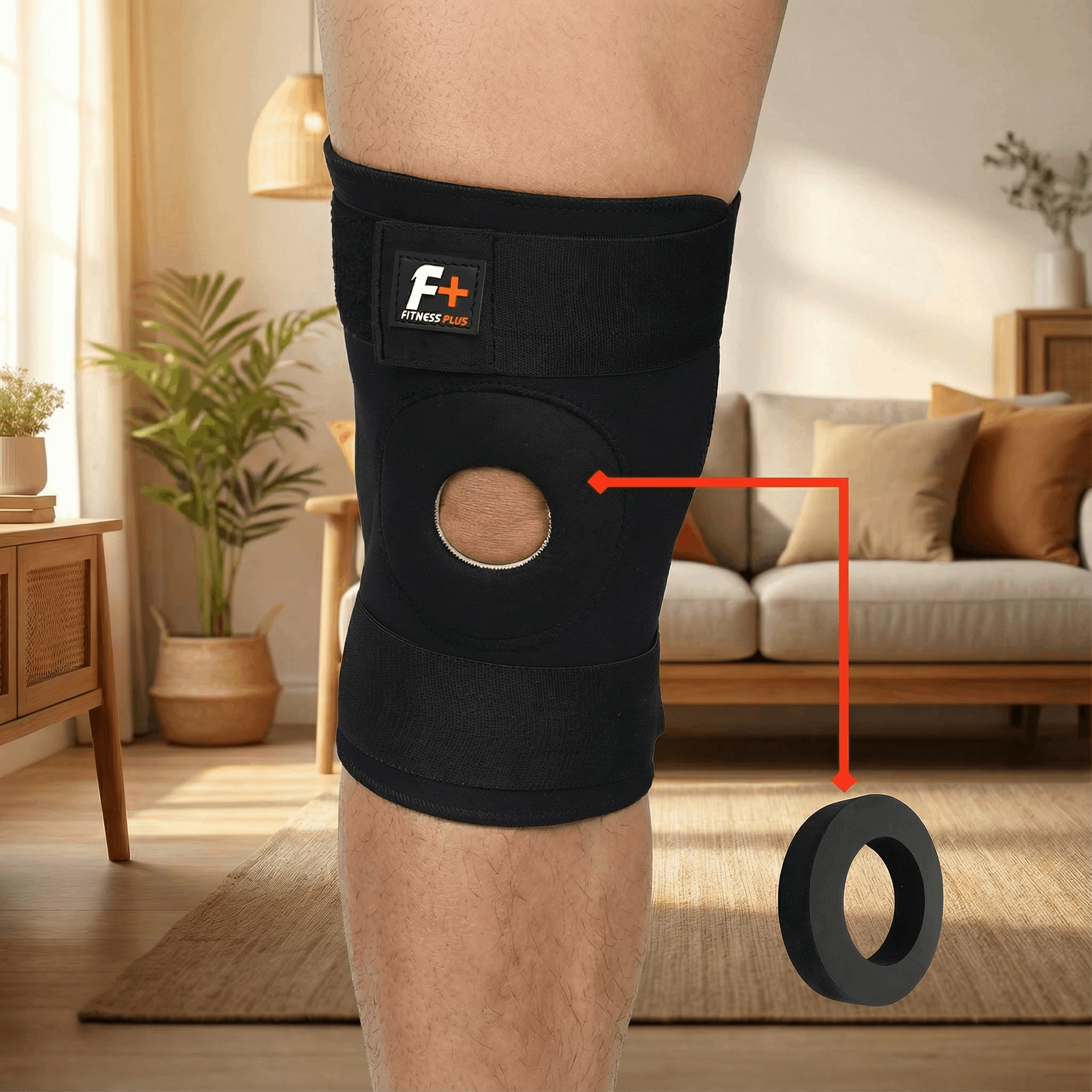 Flexible Knee Support Brace  – Heavy Duty Adjustable Neoprene Brace with Dual Springs