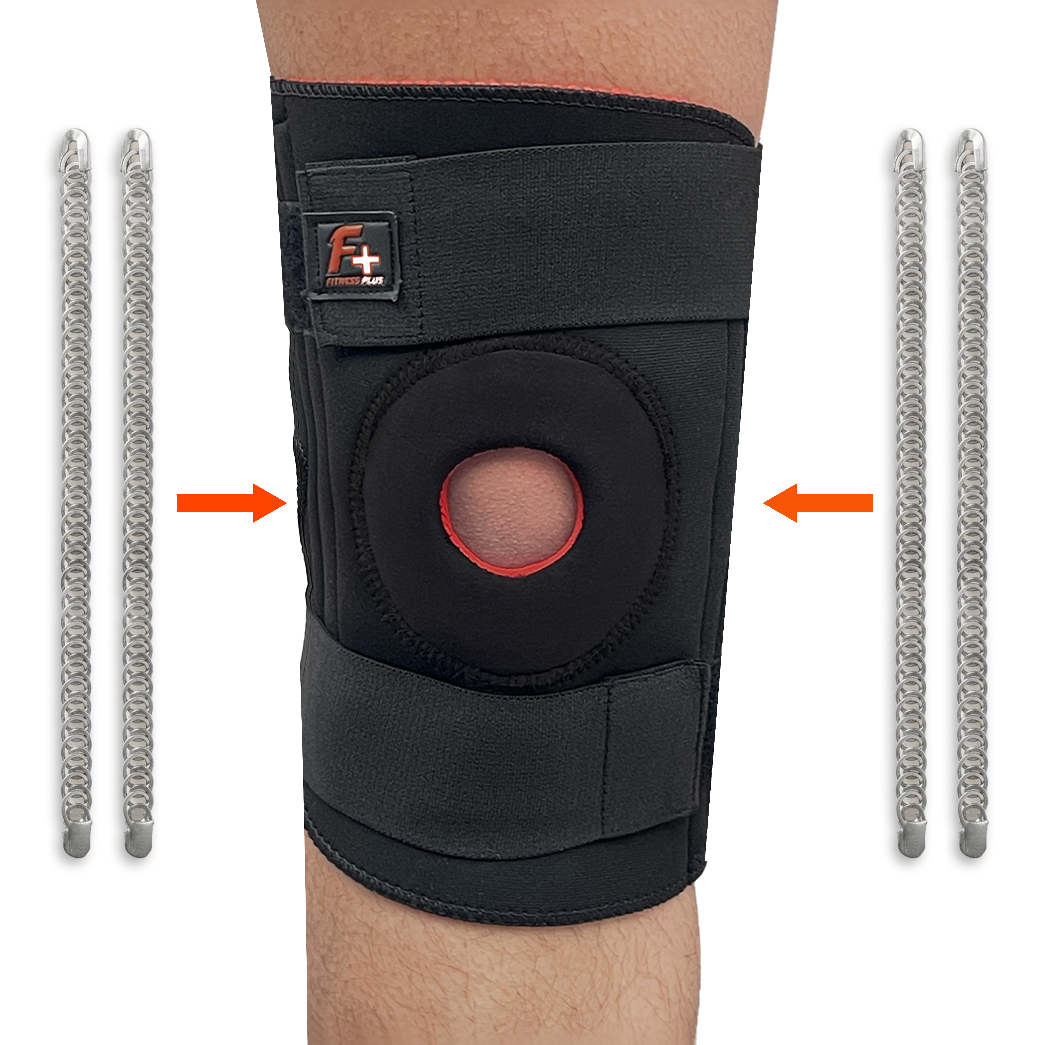 Flexible Knee Support Brace  – Heavy Duty Adjustable Neoprene Brace with Dual Springs