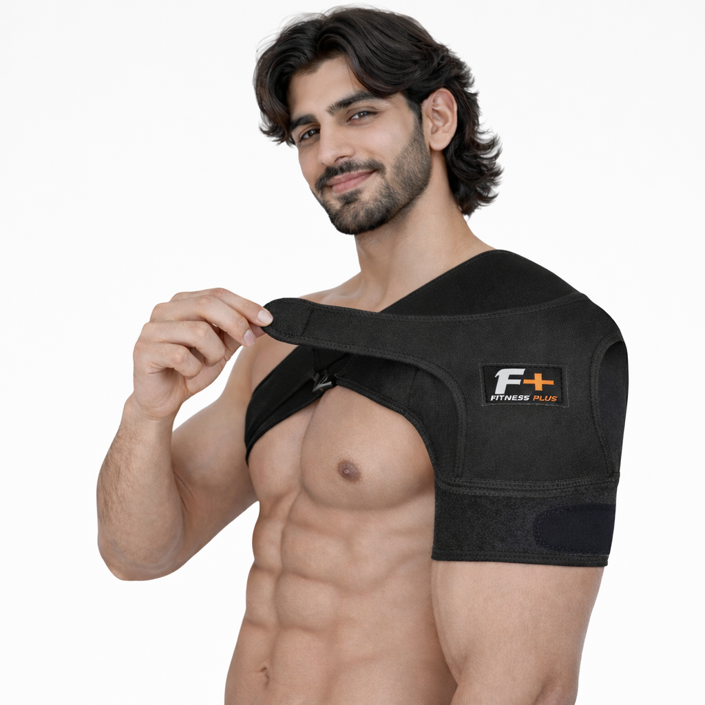 “Fitness Plus Shoulder Support Brace –  For Shoulder Muscle Iunjury Recovery